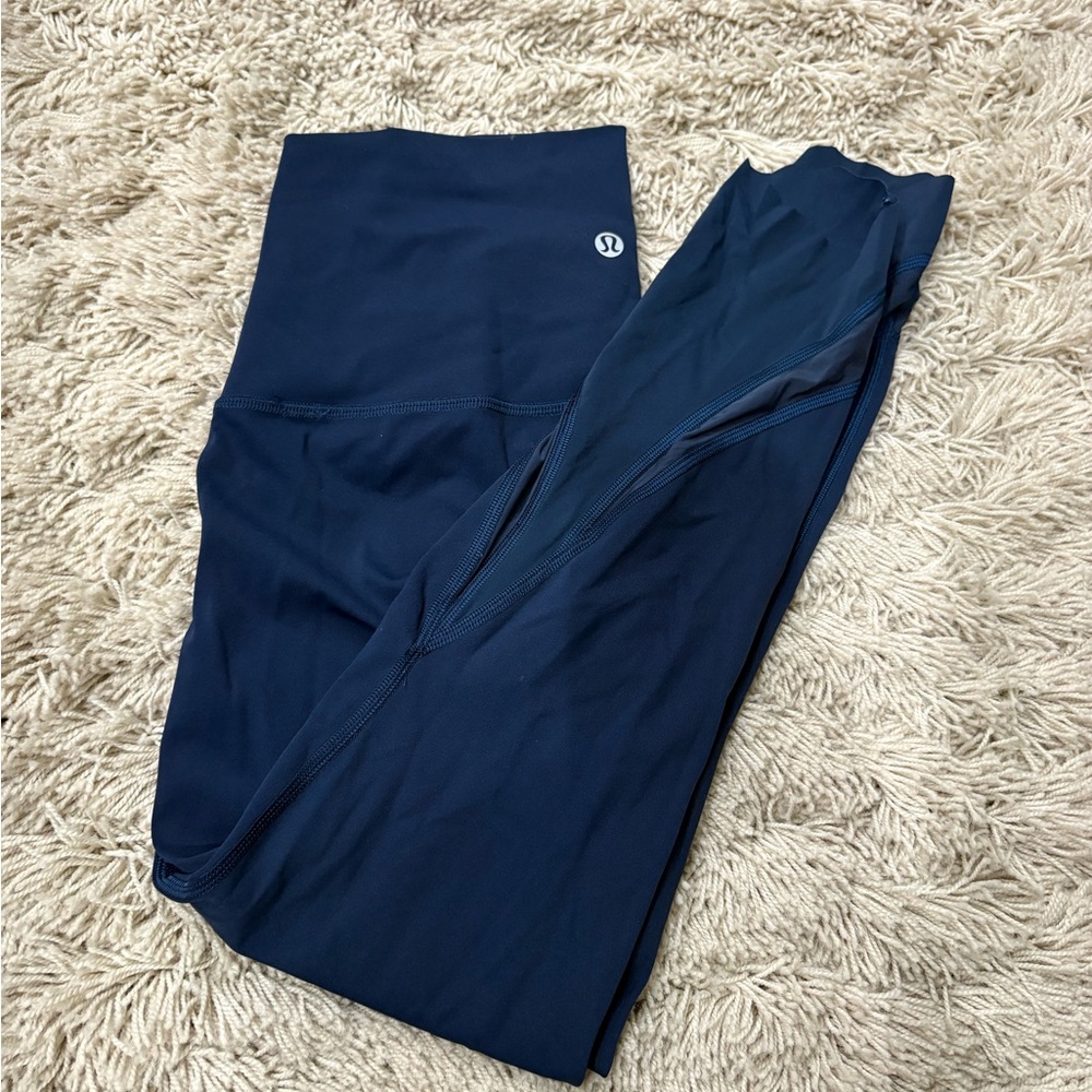 Lululemon ~ navy 25” leggings ~ size 4